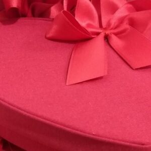 Caja corazón rojo para 1/4 kg de bombones
