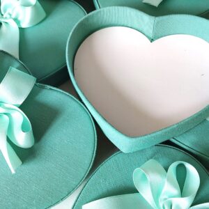 Corazón verde agua