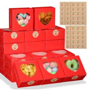 Caja cuadrada roja con visor