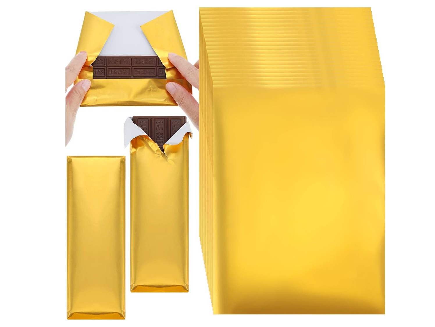 Papel de aluminio para barras de chocolate