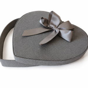 Corazón gris liso