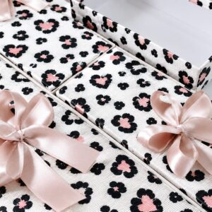 Rectangular corazón negra y rosa